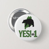 Ja op 1! Knoop Ronde Button 5,7 Cm (Voorkant /achterkant)