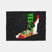 Ja op 3 Florida Fleece Deken (Voorkant (Horizontaal))