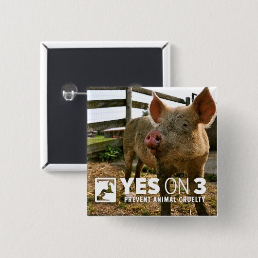 Ja op 3! Mini Button (Voorkant /achterkant)