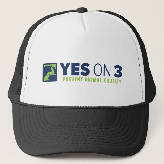 Ja op 3! Trucker Hat Trucker Pet (Voorkant)