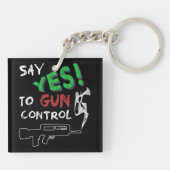 Ja op controle van pistool sleutelhanger (Achterkant)