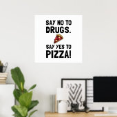 Ja op Pizza Poster (Thuiskantoor)