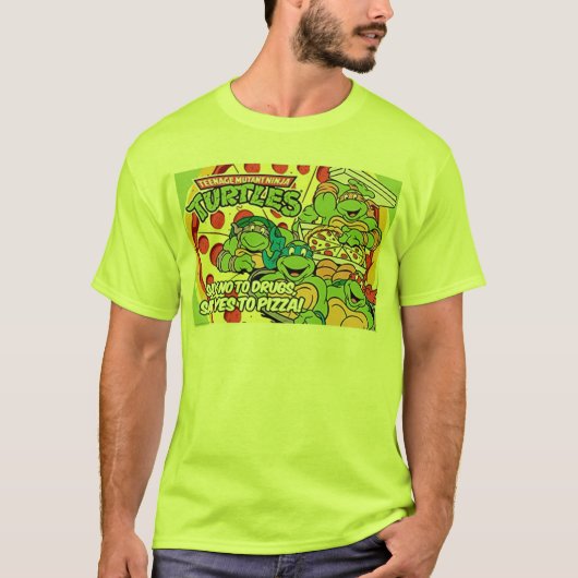 Ja op pizza t-shirt (Voorkant)
