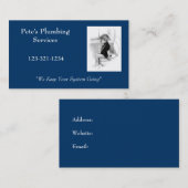 JA OP POTTY: PLUMBING VISITEKAARTJE (Voorkant / Achterkant)