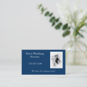 JA OP POTTY: PLUMBING VISITEKAARTJE (Staand voorkant)