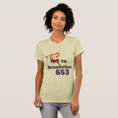Ja op resolutie 653 t-shirt (Voorkant volledig)