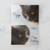 Ja Ouder Happy Birthday Kaart (Binnen)