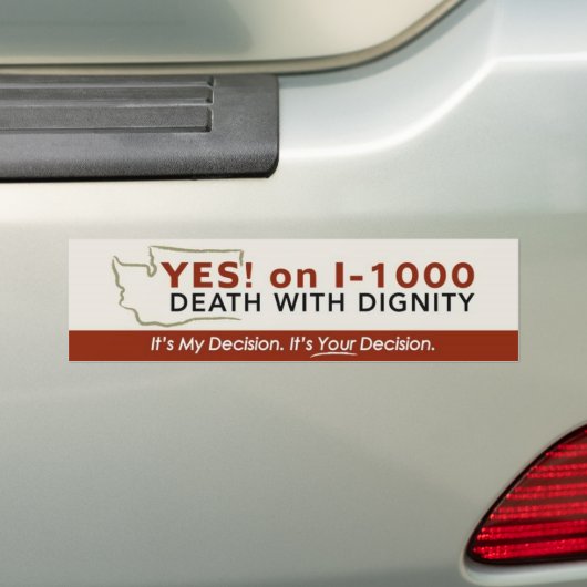 Ja! over I-1000 Bumpersticker (Op auto)
