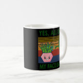 Ja, overal in mijn gezicht, papa Plant minnaar Koffiemok (Voorkant rechts)