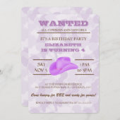 Ja! Paarse uitnodiging voor een wedstrijd van Birt (Voorkant / Achterkant)