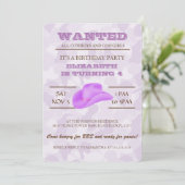 Ja! Paarse uitnodiging voor een wedstrijd van Birt (Staand voorkant)