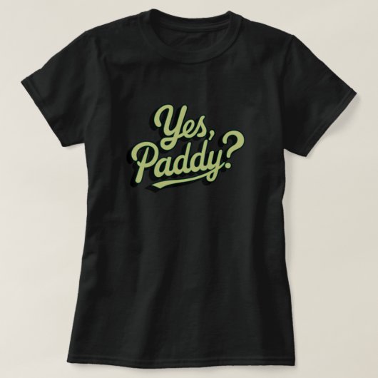 Ja Paddy Vrouwen Ja Paddy Baby Funny St Patricks T-shirt (Design voorkant)