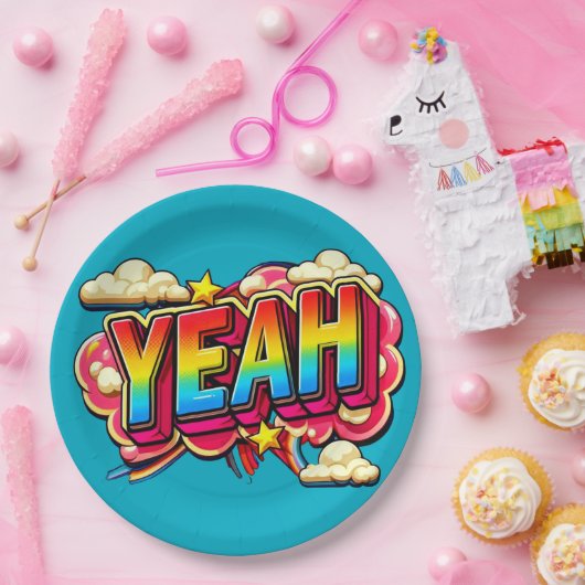 Ja papieren borden! papieren bordje (Feest)
