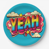 Ja papieren borden! papieren bordje (Voorkant)