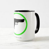 Ja Pistolen! 15 oz koffie-mok Mok (Voorkant rechts)