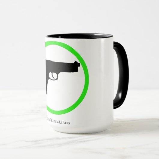 Ja Pistolen! 15 oz koffie-mok Mok (Voorkant rechts)