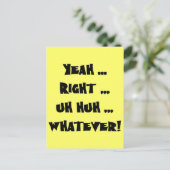 Ja precies wat Funny T-shirts ook zijn Briefkaart (Staand voorkant)