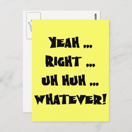 Ja precies wat Funny T-shirts ook zijn Briefkaart (Voorkant / Achterkant)