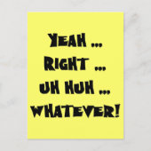 Ja precies wat Funny T-shirts ook zijn Briefkaart (Voorkant)