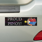 Ja, PROUD PINOY! Bumpersticker (Op auto)