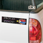 Ja, PROUD PINOY! Bumpersticker (Op Truck)