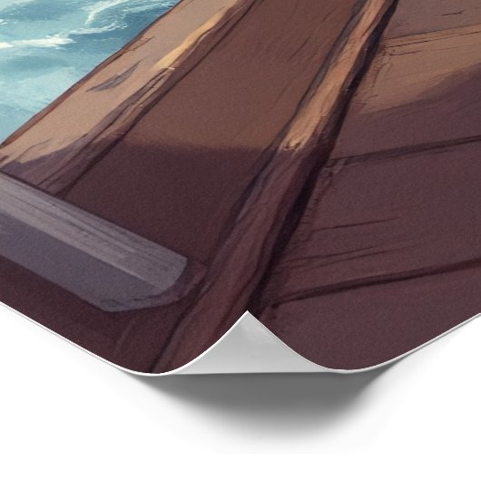 Ja, Pup! Seadog Standing Watch Poster (Hoek)