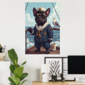Ja, Pup! Seadog Standing Watch Poster (Thuiskantoor)