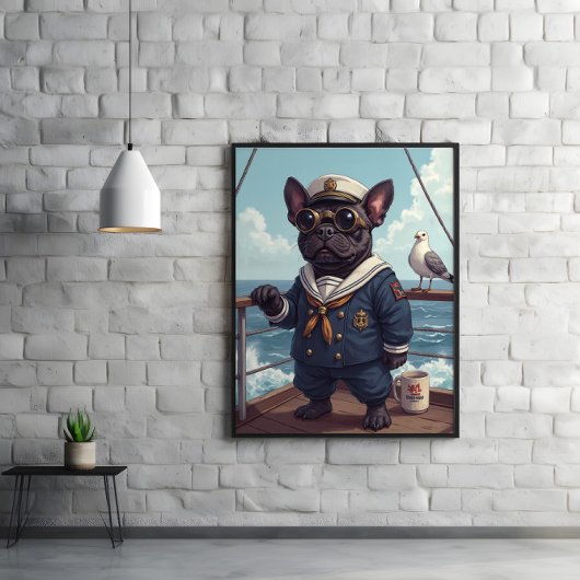 Ja, Pup! Seadog Standing Watch Poster