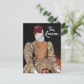 Ja, Qveene.Briefkaart Briefkaart (Staand voorkant)