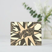 JA Retro Pret Comic Boek Pop Art Briefkaart (Staand voorkant)