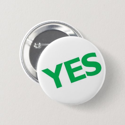 Ja Ronde Button 5,7 Cm (Voorkant /achterkant)