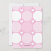 Ja! Roze Cowgirl Uitnodiging (Achterkant)