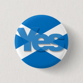 Ja Saltire Ronde Button 3,2 Cm