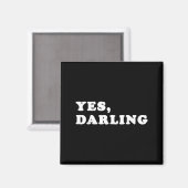 Ja Schat Funshirt Cadeau Voor Valentijn Magneet (Voorkant / Achterkant)