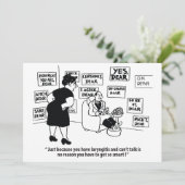Ja Schat, Zwart En Wit Cartoon Humor, Save The Date (Staand voorkant)