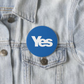 Ja Schotland Schotse onafhankelijkheid 2014 Ronde Button 7,6 Cm (In situ)