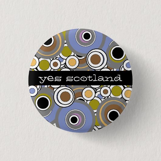 Ja Schotland Scottish Independence Button Badge (Voorkant)