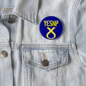 Ja Scotland Vote SNP Badge Ronde Button 5,7 Cm (In situ)