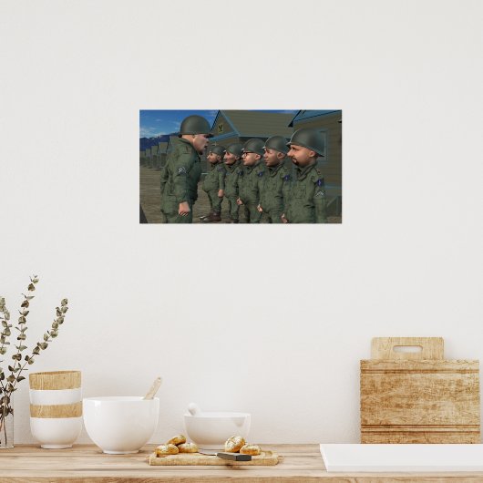 Ja, sergeant. - Klein Poster (Keuken)