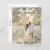 Ja. Sla het Briefkaart Datum op (Voorkant / Achterkant)