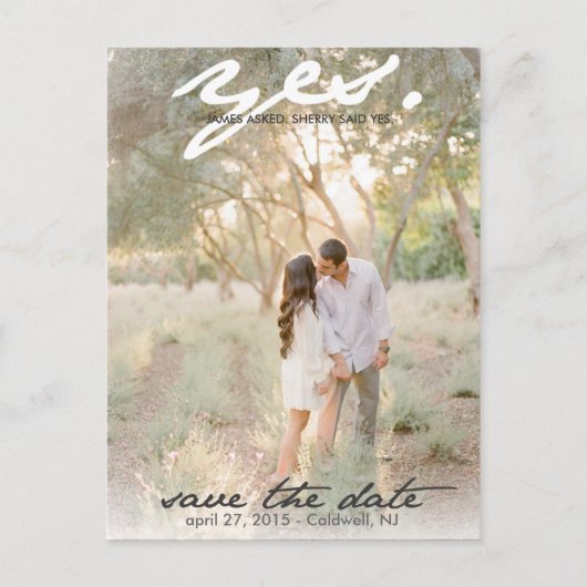 Ja. Sla het Briefkaart Datum op (Voorkant)