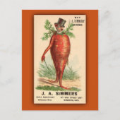JA Smers Seeds Vintage Ad Briefkaart (Voorkant)
