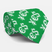 JA | ¥ € $ — Stropdas (Opgerold)