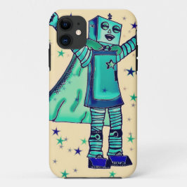Ja! Superheld Robot iPhone Case