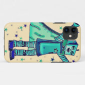 Ja! Superheld Robot iPhone Case (Achterkant (horizontaal))