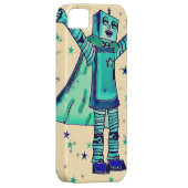 Ja! Superheld Robot iPhone Case (Back/Rechts)