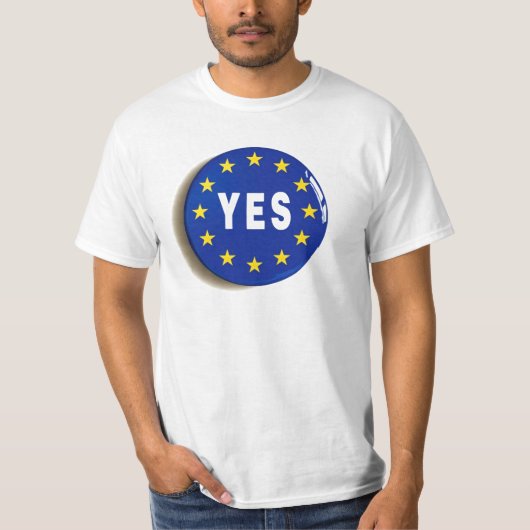 Ja tegen de EU - Verblijf in de Europese Unie T-shirt (Voorkant)