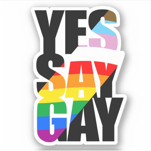 JA TEGEN HOMO'S STICKER (Voorkant)