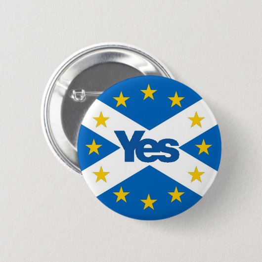 Ja tegen Independent European Scotland Ronde Button 5,7 Cm (Voorkant /achterkant)