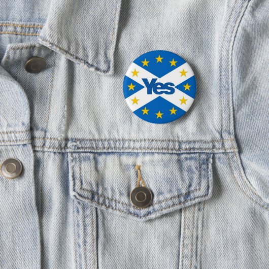 Ja tegen Independent European Scotland Ronde Button 5,7 Cm (In situ)